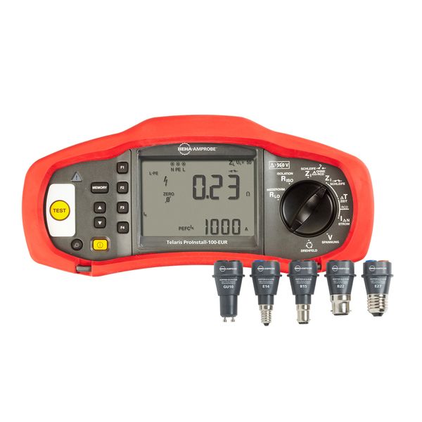 PROINST-100-EUR KIT1 Multifunction tester PROIN-100-EUR + Light-Check Adapter Set ADPTR-KIT1-EUR image 1