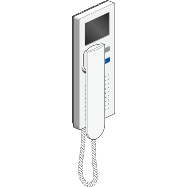 Internal video unit for surface mounting with colour screen and receiv image 3