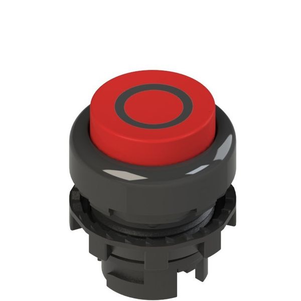 Red protruding luminous button with brand E2 1PL2S321L1 image 1