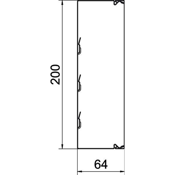 LKM60200FS Cable trunking with base perforation 60x200x2000 image 2