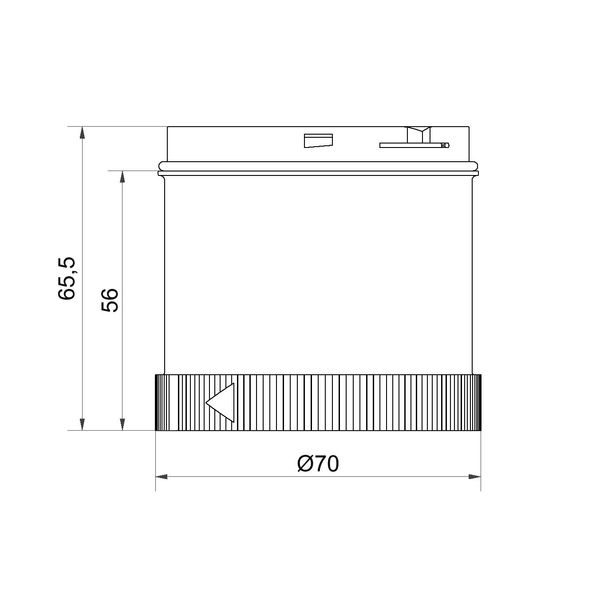 LED Blinking light element 24VAC/DC BU image 3