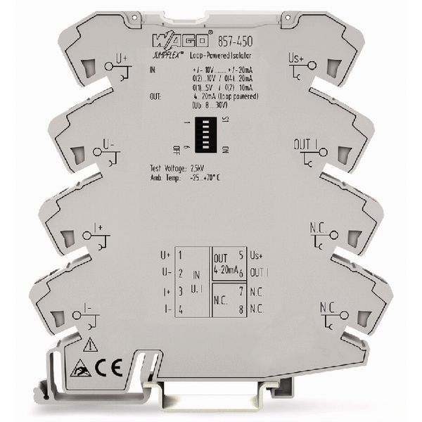 Loop-powered isolation amplifier Bipolar current and voltage input sig image 3