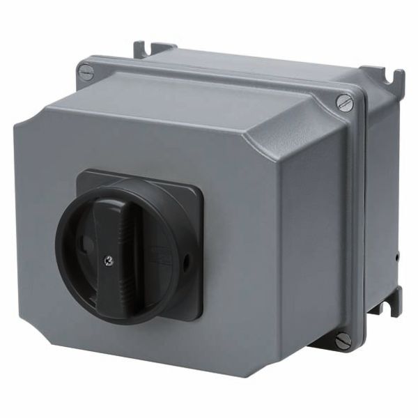 ROTARY CONTROL SWITCH - SURFACE MOUNTING - COMMAND - ATEX - ALLUMINIM BOX - BLACK KNOB - 3P 100A - IP65 image 2