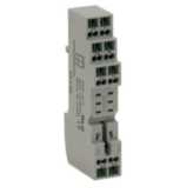 Socket, DIN rail/surface mounting, 8-pin, screwless terminals image 4