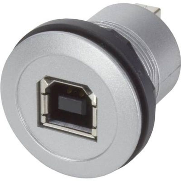 har-port USB 2.0 B-A coupler silver image 1