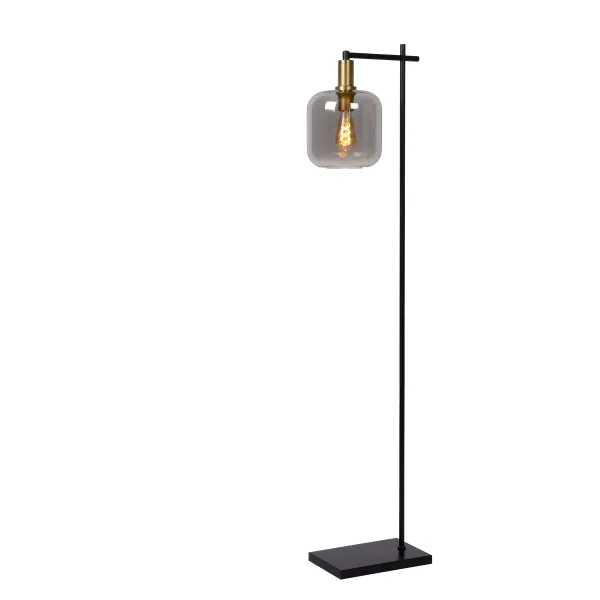 Lucide JOANET - Floor lamp - 1xE27 - Smoke Grey image 1