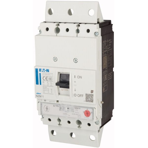 Circuit-breaker, 3p, 100A, plug-in module image 3