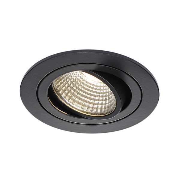 NEW TRIA DL ROUND Set Downlight, 6W, 3000K, 38ø, matt black image 1