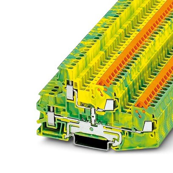 QTTCBU 1,5-PE - Protective conductor double-level terminal block image 1