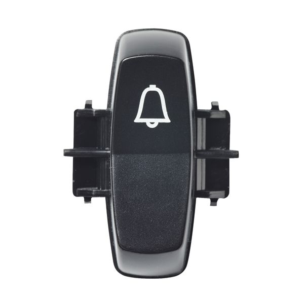 Renova - rocker - printed symbol BELL - for S100 switch - black image 3