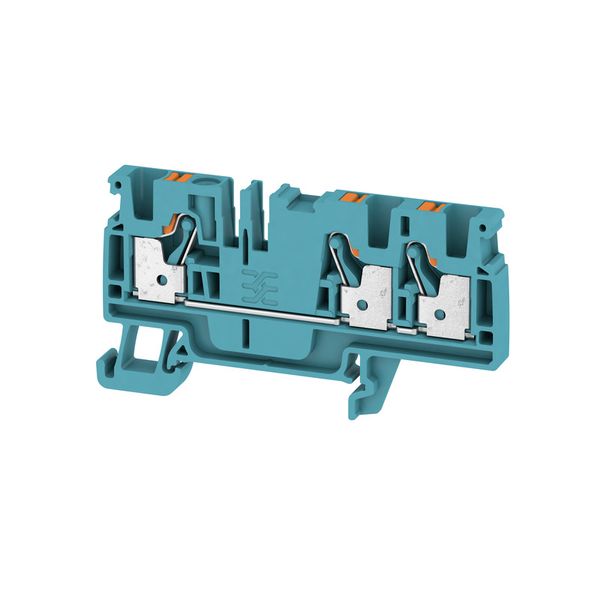 Feed-through terminal block, PUSH IN, 4 mm², 800 V, 32 A, Number of co image 1