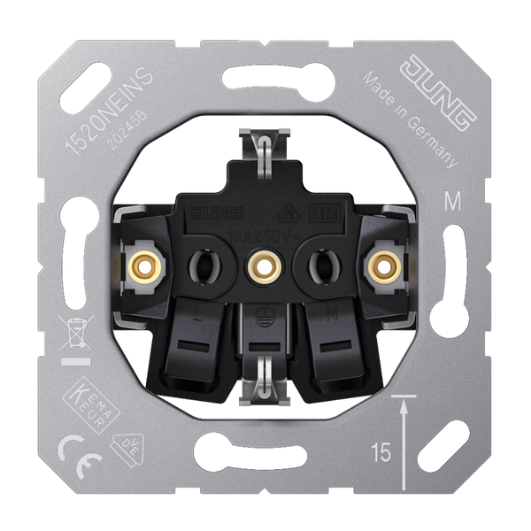 SCHUKO® socket insert screwless terminal 1520NEINS image 6