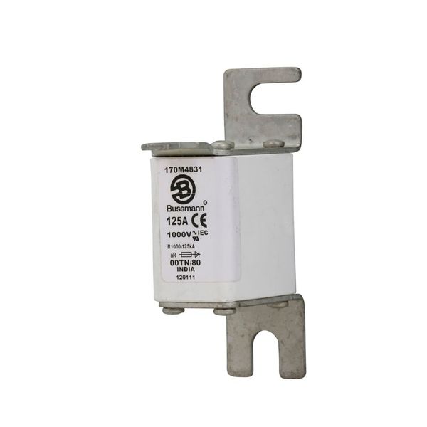 Fuse-link, high speed, 125 A, AC 1000 V, size 00, 30 x 47 x 98 mm, aR, DIN, IEC, type T indicator image 6