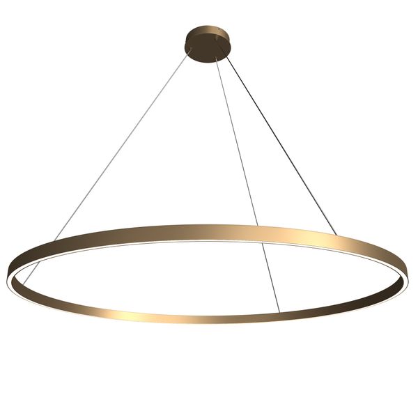 Modern Rim Pendant lamp Brass image 1