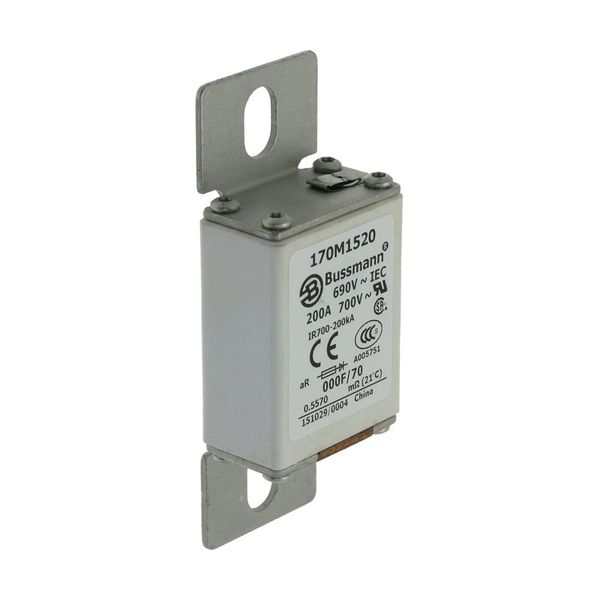 Fuse-link, high speed, 200 A, AC 690 V, size 000, 24 x 36 x 96 mm, aR, IEC, visual indicator image 18