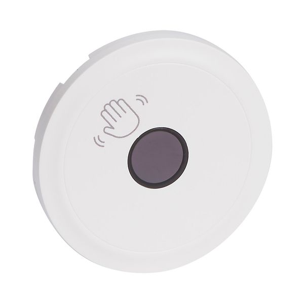 Céliane cover for contactless switch - white finish with antimicrobial treatment image 1