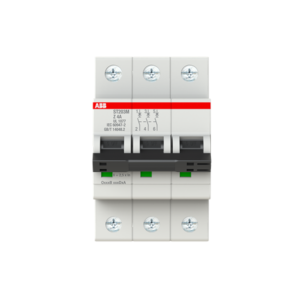 ST203M-Z4 Miniature Circuit Breaker - 3P - Z - 4 A image 1