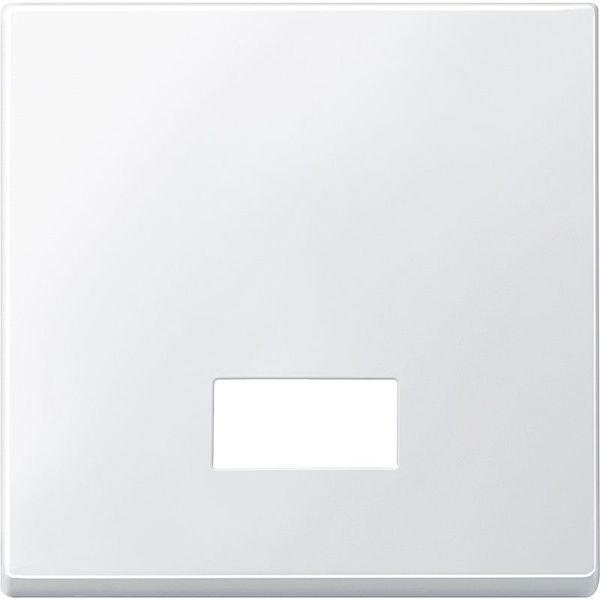 Rocker with rectangular symbol window, polar white, system M image 1