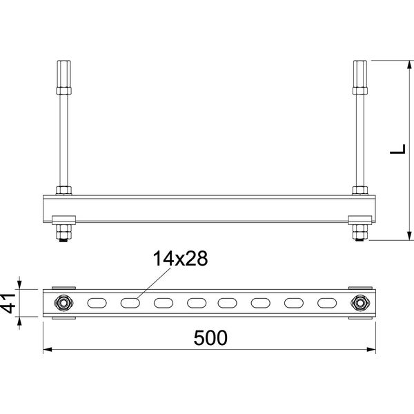 SKP 05 VZ Supporting structure pendulum set for insulation 500mm image 2