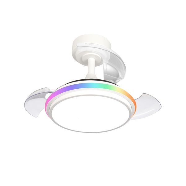 Antila Mini XS LED Ceiling Fan 40W 3500Lm CCT Dim RGB White image 1