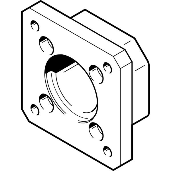 EAMF-A-28B-42A Motor flange image 1