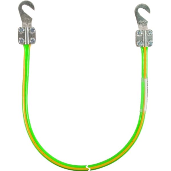 Earthing cable 16mm² / L 3.0m green/ yellow w. 2 open cable lugs (B) M image 1