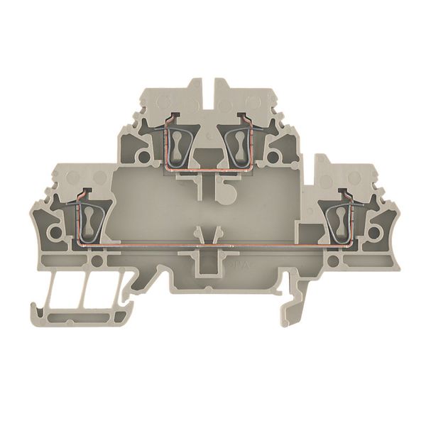 Multi-tier modular terminal, Tension-clamp connection, 2.5 mm², 500 V, image 1