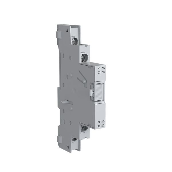 Side Mounted Auxiliary Contact, 1 NO 1 NC, 9 MM Wide, For 140MT, Mt image 1