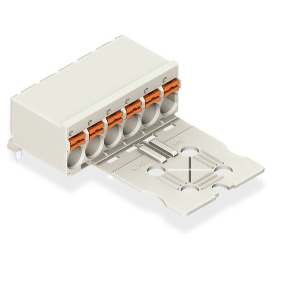 1-conductor THT female connector angled push-button Push-in CAGE CLAMP image 1