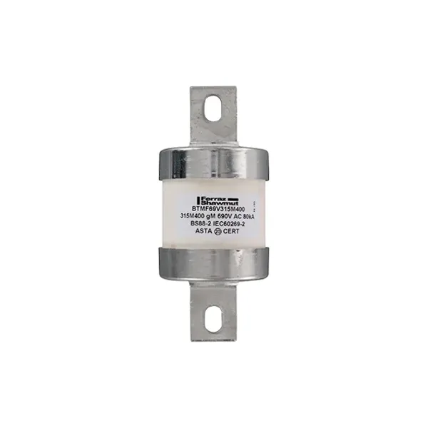 BS fuse-link IEC gM B4 690VAC 460VDC 315M400A BTMF Central Bolted Tag image 1