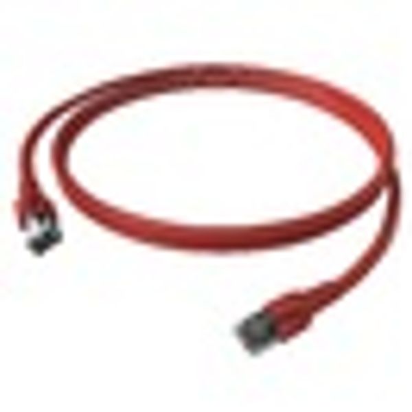 Patchcord RJ45 shielded Cat.6a 10GB, LS0H, red,     5.0m image 5