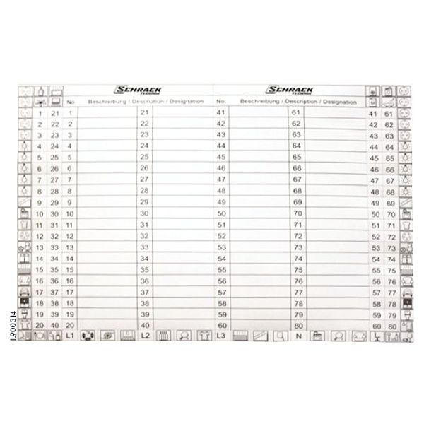 Wiring table Modul 2000 image 1