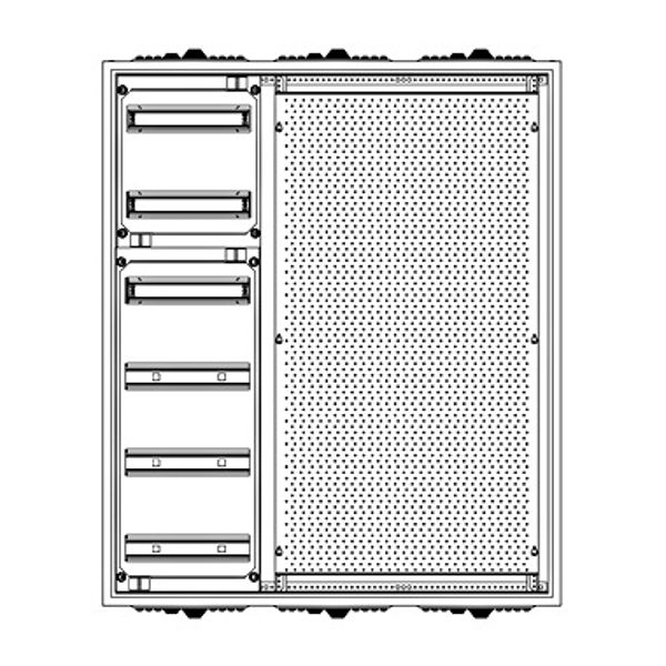 Automatenverteiler H=950 B=800 T=210mm mit Montageplatte M2 image 1