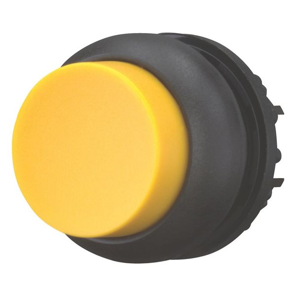 Pushbutton, RMQ-Titan, Extended, momentary, yellow, Blank, Bezel: black image 6