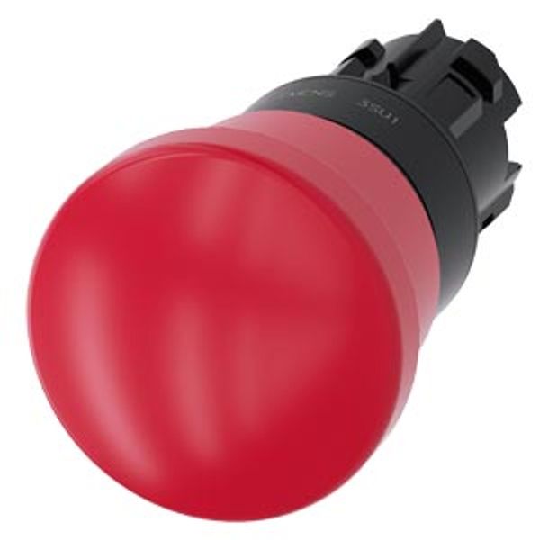 EMERGENCY STOP mushroom pushbutton, 22 mm, round, plastic, red, 40…3SU1000-1HA20-0AA0-Z Y15 image 2