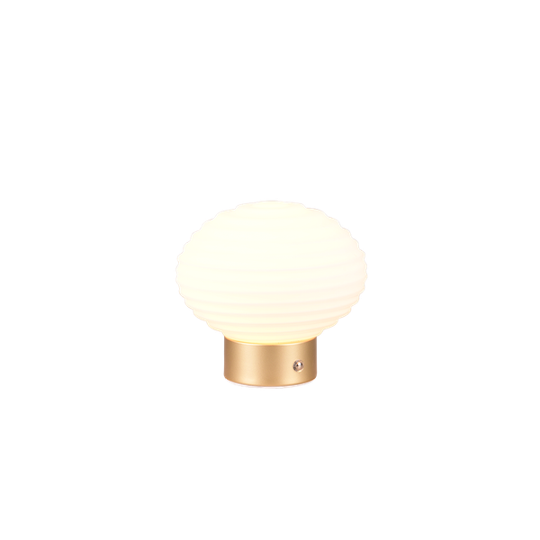 Earl LED table lamp matt brass/white rechargeable image 1