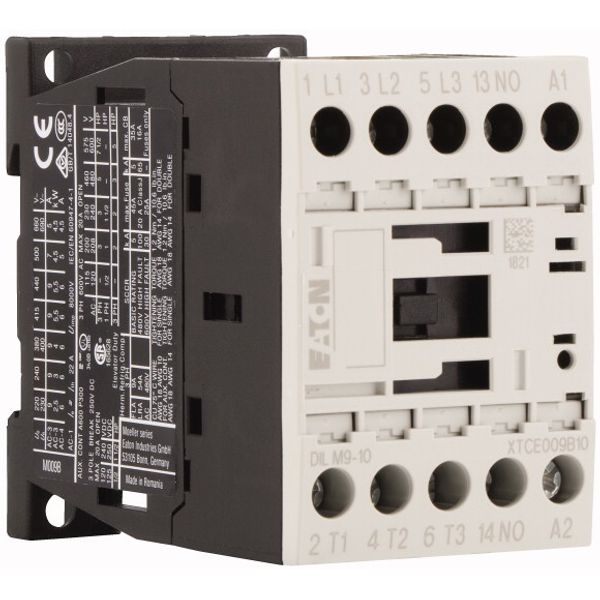 Contactor, 3 pole, 380 V 400 V 4 kW, 1 N/O, 415 V 50 Hz, 480 V 60 Hz, AC operation, Screw terminals image 4