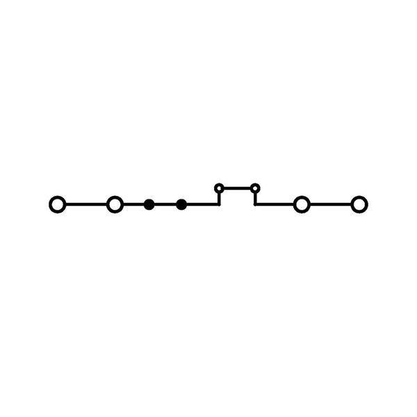 4-conductor through terminal block with push-button 2.5 mm² blue image 3