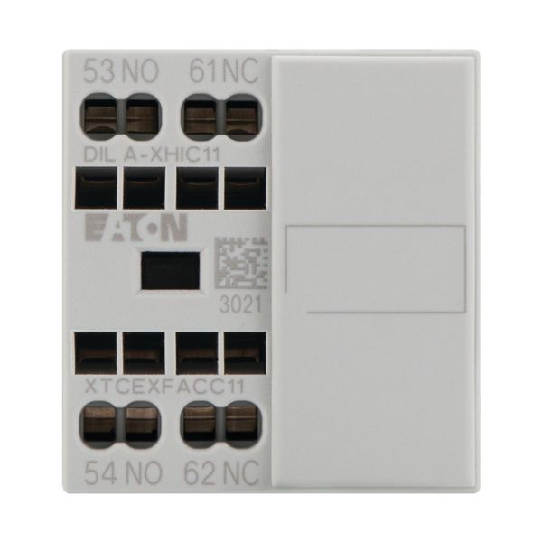 Auxiliary contact module, 2 pole, Ith= 16 A, 1 N/O, 1 NC, Front fixing, Spring-loaded terminals, DILA, DILM7 - DILM38 image 6