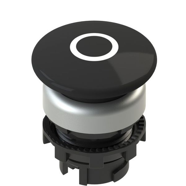 Black mushroom impulse button with marking E2 1PU2F149L1 image 1