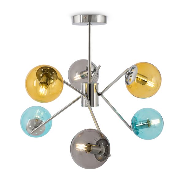 Modern Nancy Chandelier Chrome image 1