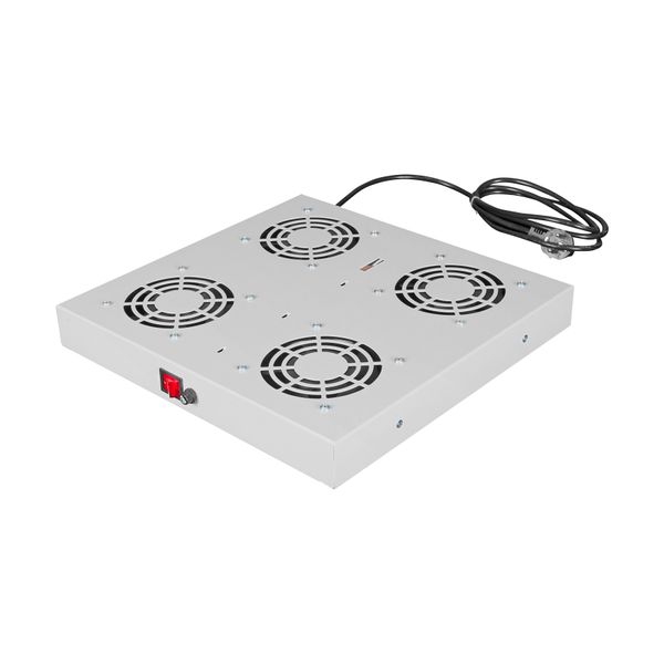 Roof Fan-unit 4 fans for S-RACK, Freestanding, switch on/off image 1