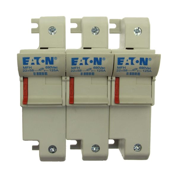 Fuse-holder, low voltage, 125 A, AC 690 V, 22 x 58 mm, 3P, IEC, UL image 8