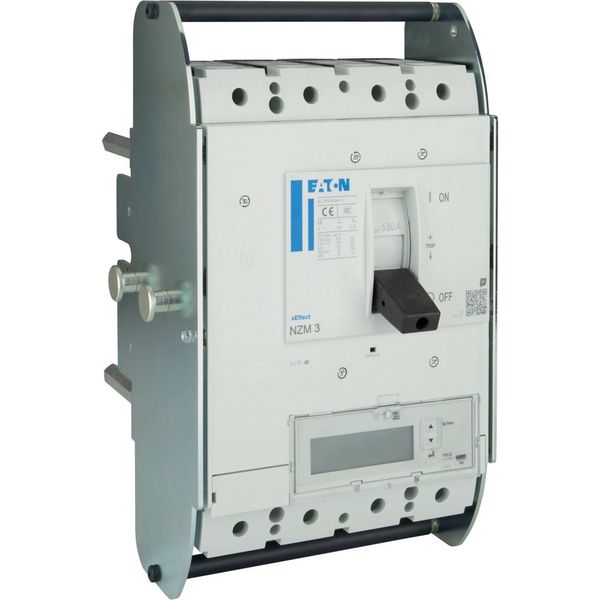 NZM3 PXR25 circuit breaker - integrated energy measurement class 1, 630A, 4p, variable, withdrawable unit image 11