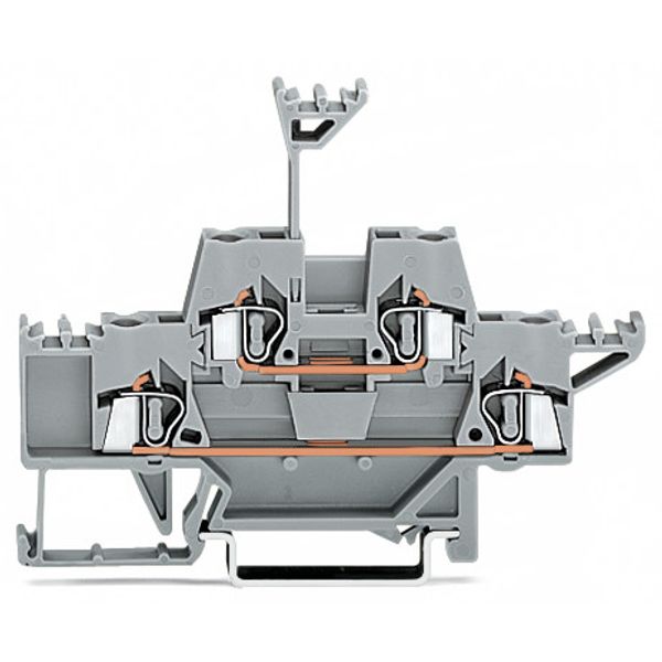 Double-deck terminal block Through/through terminal block for DIN-rail image 2