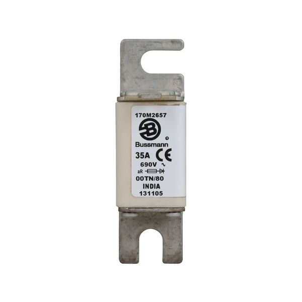 Fuse-link, high speed, 35 A, AC 690 V, size 00, 30 x 67 x 100 mm, gR, DIN, IEC, single indicator image 4