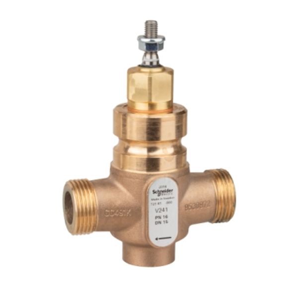 Venta V241 Globe Valve, 2-Way, PN16, G 1 External Thread, DN15, Kvs 2.5, Bronze Body, Stainless Steel Plug and Seat, Stem Up Closed image 1