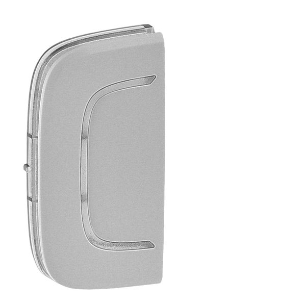 Cover plate Valena Allure - without marking - either side mounting - aluminium image 1