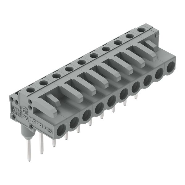 Female connector for rail-mount terminal blocks 0.6 x 1 mm pins angled image 5