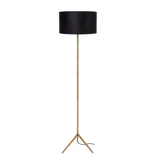 Lucide TONDO - Floor lamp - Ø 40 cm - 1xE27 - Matt Gold / Brass image 1